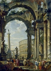 Capriccio Romano, 18° secolo da Giovanni Paolo Pannini